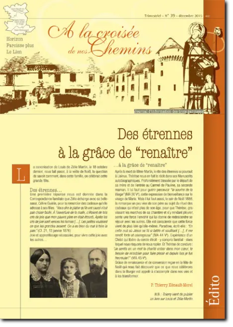 Journal paroissial N° 39 - Décembre 2015