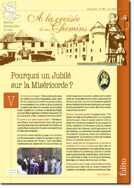 Journal paroissial N° 40 - Mars 2016