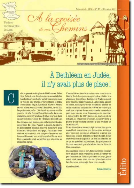 Journal paroissial N° 31 - Décembre 2013