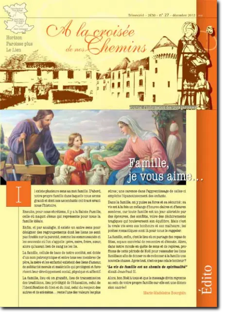 Journal paroissial N° 27 - Décembre 2012