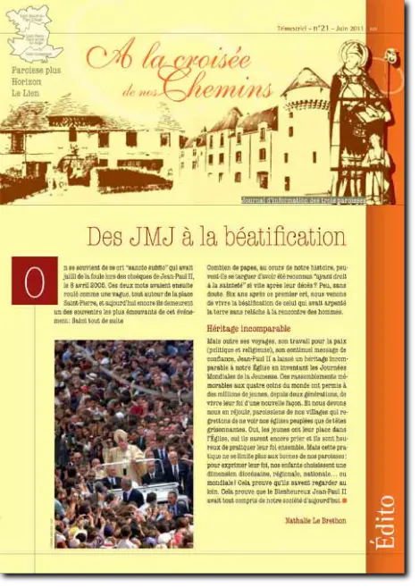 Journal paroissial N° 21 - Juin 2011