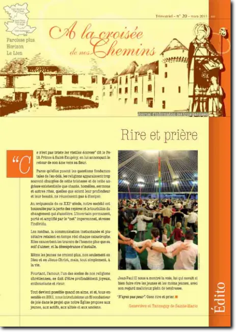 Journal paroissial N° 20 - Mars 2011